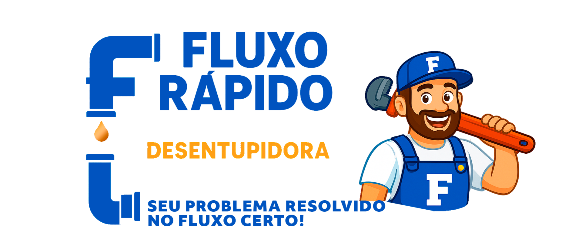 Logo Fluxo Rápido Branca